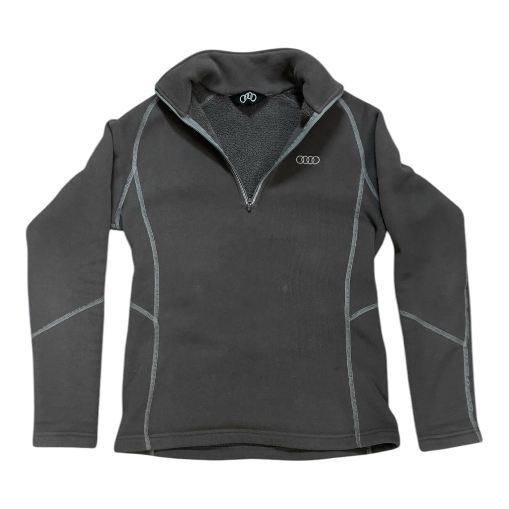 Audi Sport Gray Fleece 3/4 Zip Sweater